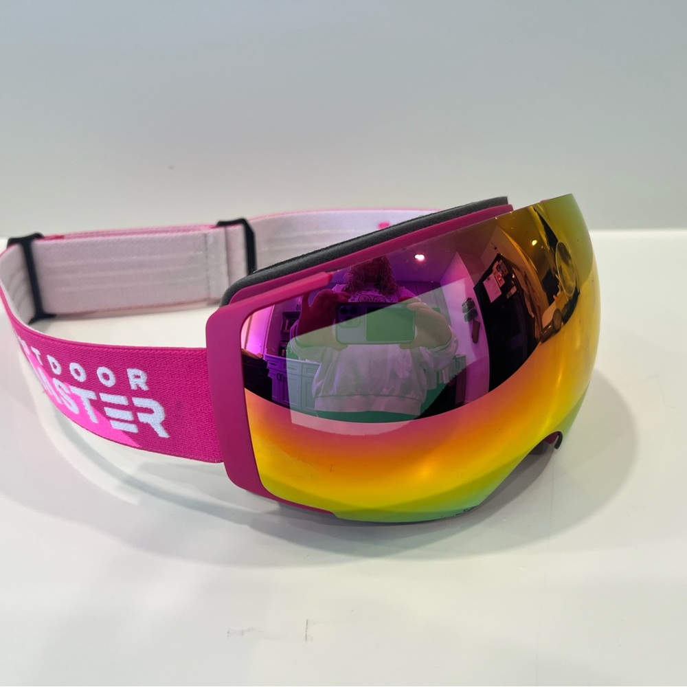 Outdoor Master Pink Ski Goggles